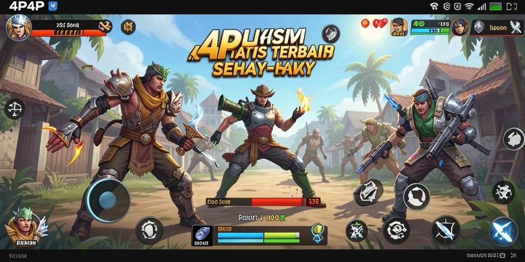 Tampilan antarmuka 4P4P yang simpel dan intuitif.