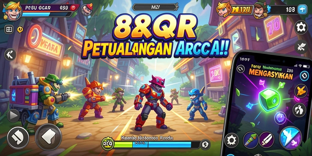 Gameplay seru 8QR dengan tantangan yang memukau.