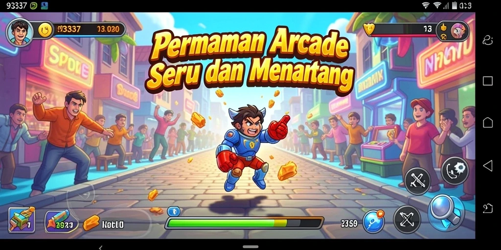 Tampilan seru dan menarik saat bermain game Arcade 93337.