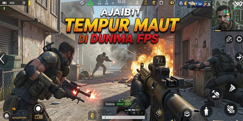 Screenshot gameplay AJAIB11 menampilkan aksi tembak menembak yang menegangkan.
