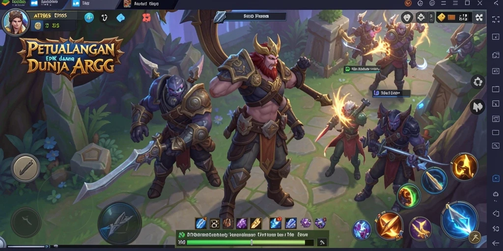 Tampilan gameplay ARPG yang mendebarkan dan penuh aksi.