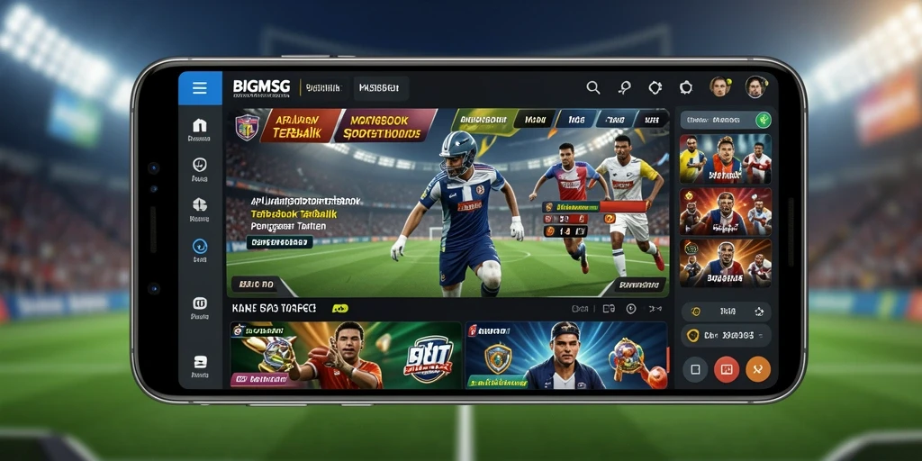 Tampilan gameplay menarik dari aplikasi Sportsbook BIGMSG.