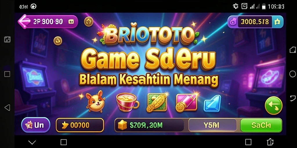 Tampilan antarmuka permainan <strong>BRIOTOTO</strong> yang dinamis dan menarik.