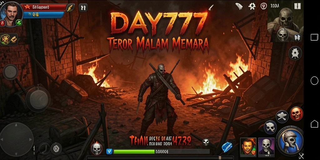 Tampilan gameplay yang mencekam di dunia kegelapan.