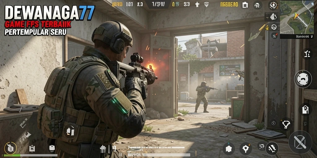 Tangkapan layar gameplay intens dari DEWANAGA77 dengan pertempuran menegangkan.