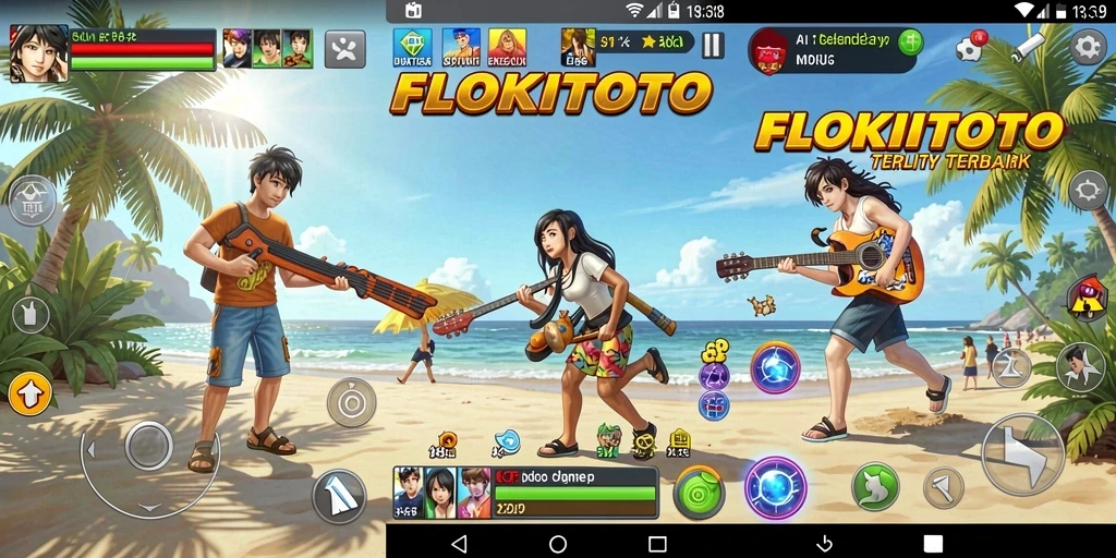 Screenshot utama FLOKITOTO menampilkan antarmuka pengguna yang bersih dan fungsional.