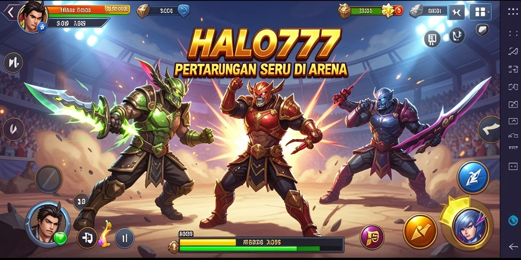 Tangkapan layar dari gameplay HALO777 yang mendebarkan saat pertarungan berlangsung.