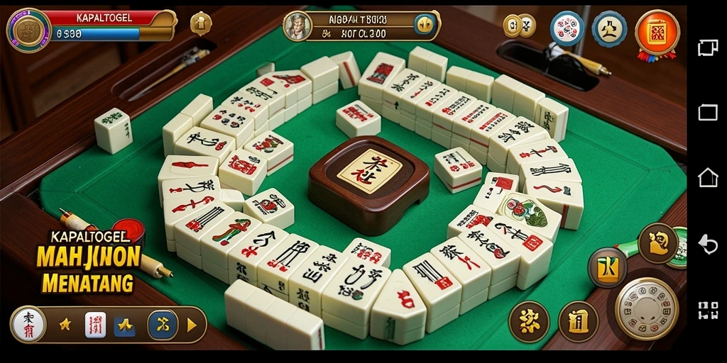 Tampilan game KAPALTOGEL dengan gameplay Mahjong yang seru.