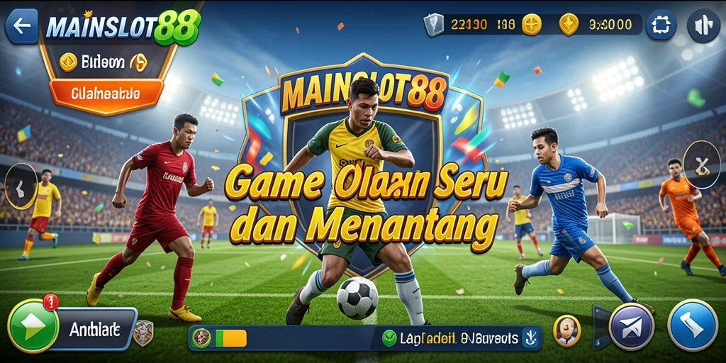 Tampilan utama gameplay MAINSLOT88 dengan aksi olahraga yang mendebarkan.