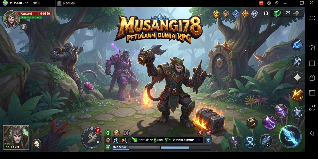Tangkapan layar gameplay RPG MENAWAN dari MUSANG178.