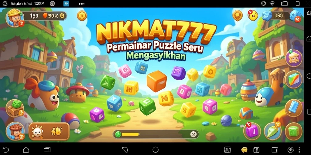 Tampilan gameplay NIKMAT777 dengan puzzle yang menarik dan menantang.
