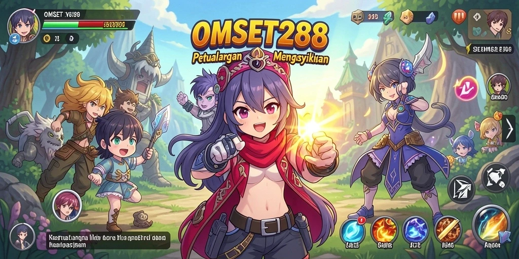 Tampilan screenshot OMSET288 menampilkan aksi seru dalam permainan Anime.
