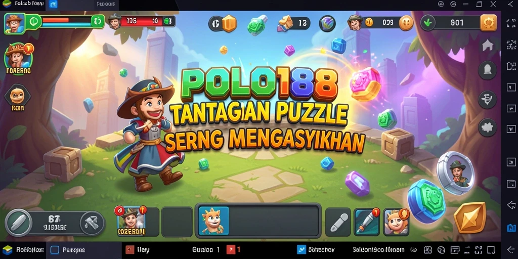 Tampilan screenshot POLO188 menunjukkan gameplay teka-teki yang seru.