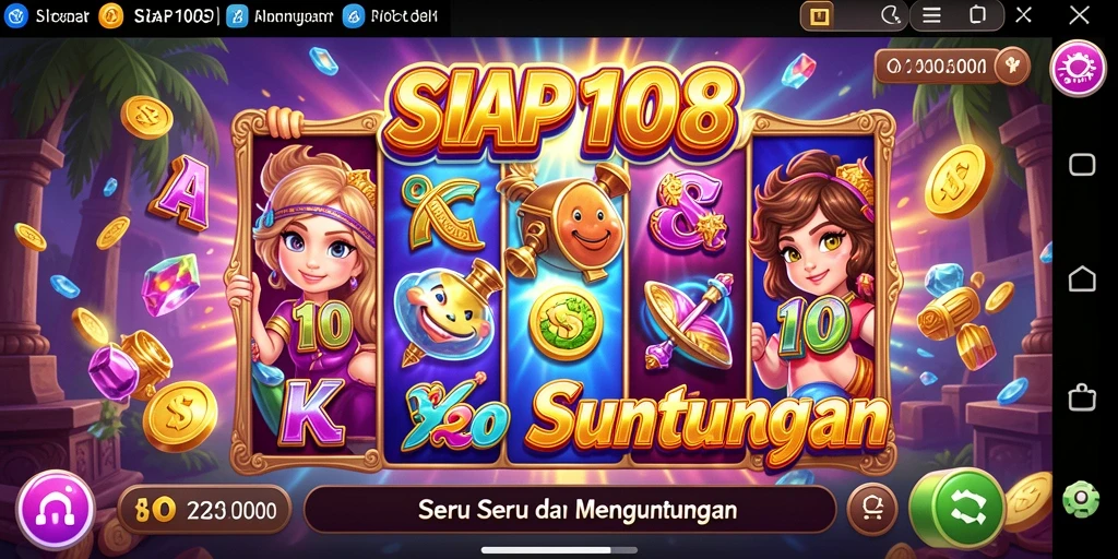 Tampilan gameplay menegangkan dalam SIAP108 saat putaran mesin Slot berlangsung.