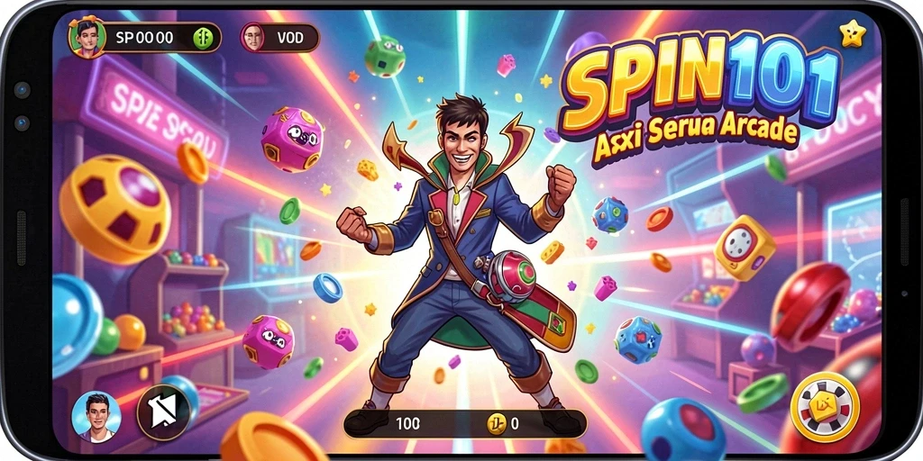 Tampilkan gameplay seru SPIN101 dengan efek visual yang menarik.