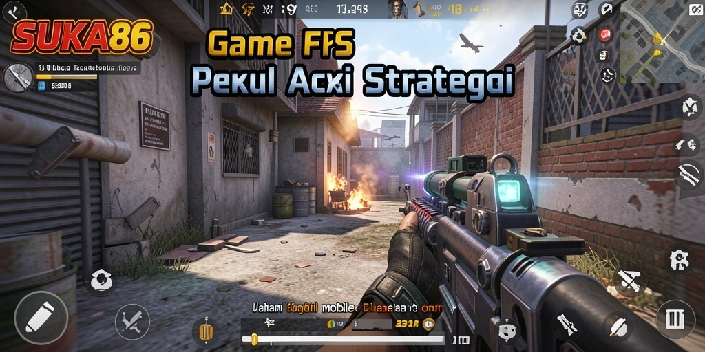 Tangkapan layar dari gameplay intens SUKA86 yang penuh aksi.