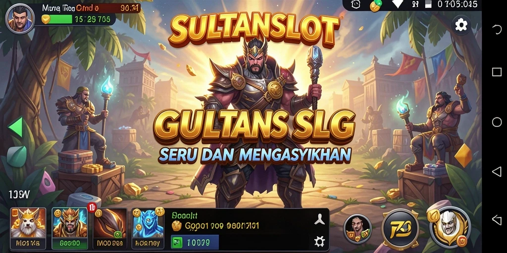 Screenshot SULTANSLOT menampilkan aksi seru dalam game SLG.