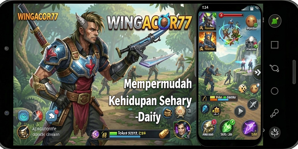 Tampilan utama WINGACOR77 dengan fitur pengingat dan manajemen tugas.