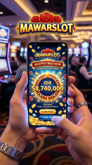 Screenshot aplikasi Mawarslot menunjukkan berbagai kategori aplikasi yang tersedia.